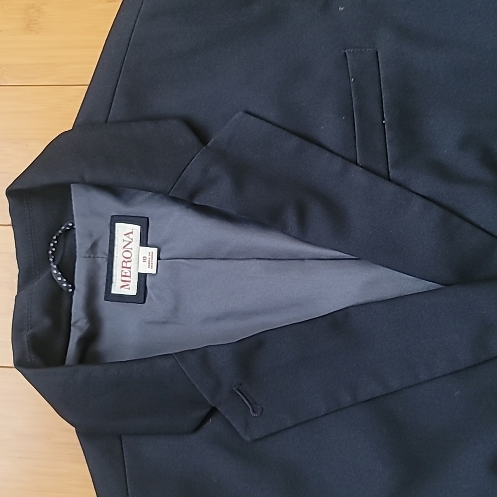 Y2k Blazerjacket Front Button Fully Lined Sz 10 - image 6